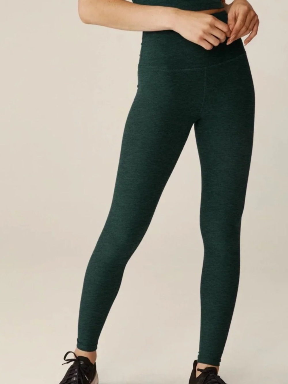 VGUC Beyond Yoga Spacedye Hunter green leggings M 22” inseam